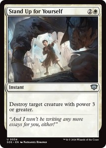 Stand Up for Yourself #34 Foil Uncommon Secrets of Strixhaven