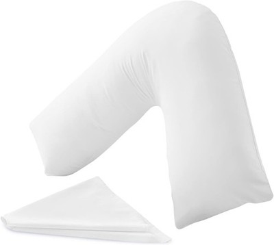 Luxus Stützkissen V mit Kissenbezug Orthopädisch Nacken Rücken Schwangerschaft Weiß