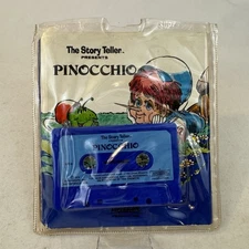 Vintage 1973 The Story Teller Presents Pinocchio Cassette & Book Set Fast Ship