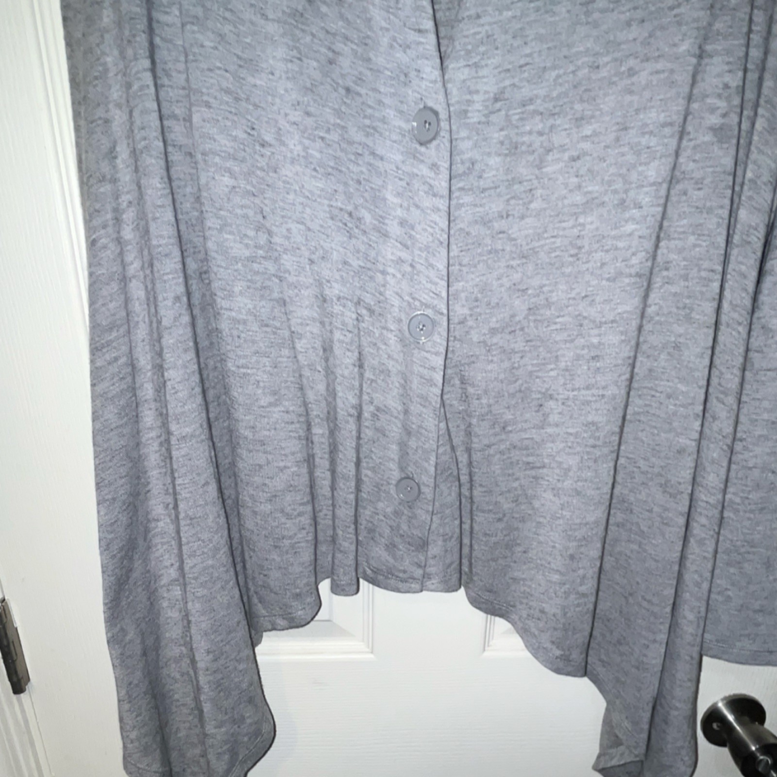 Talbots Gray Collared Button-Down Cardigan XL Lon… - image 7