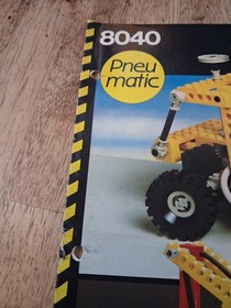 LEGO Instruction Manual 8040 Technic Building Set 1992 No Bricks