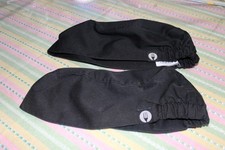 Chef Works Unisex Chef Beanie lot of 2 Black hats elastic xl euc