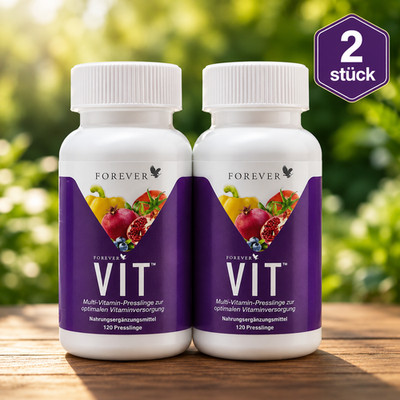 2x Forever Vit Kids 20 verschiedene Obst & Gemüsesorten