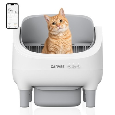 Self Cleaning Cat Litter Tray,Infrared Safety Sensor Automatic Cat Litter Box