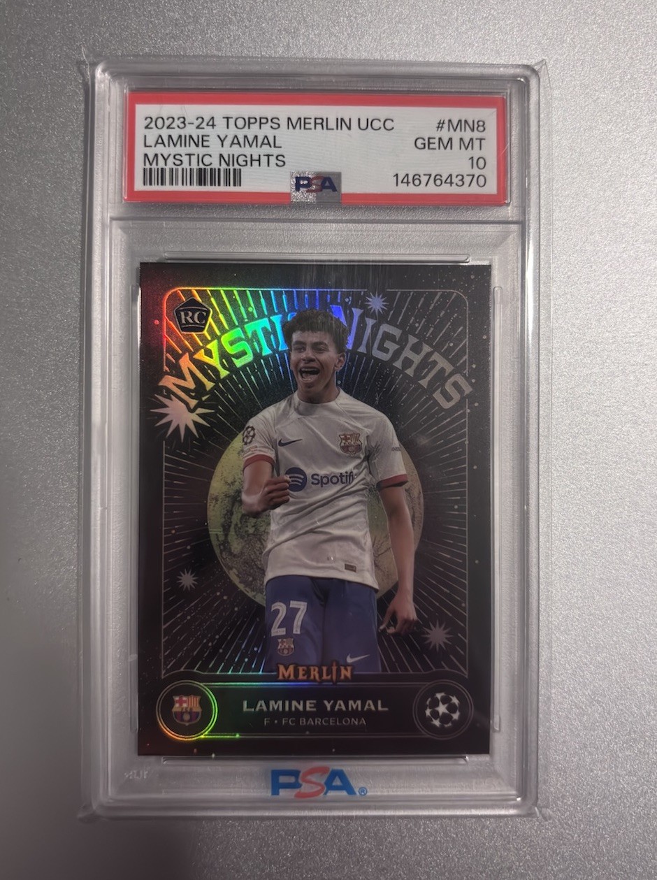 2023-2024 Topps Merlin UCC Lamine Yamal Mystic Nights Rookie RC