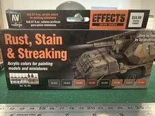 Vallejo (bulk of 8) Rust, Stain & Streaking Model Color Paint Set (8