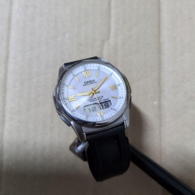 Operation confirmed. CASIO White/Black Radio Solar Watch()