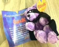 Sally Winey "BANDIT" ORIGINAL WINEY BEAN BEAR NO. 0116 Mint 1999 Collectible NWT