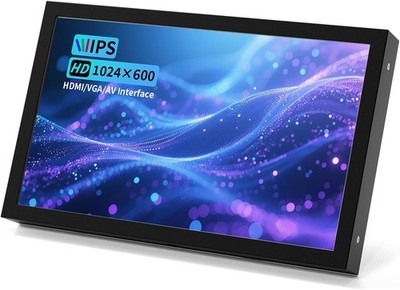 Mini Monitor 7 Inch Screen HDMI, VGA, AV, BNC, 1024 × 600 Small IPS Screen wi...