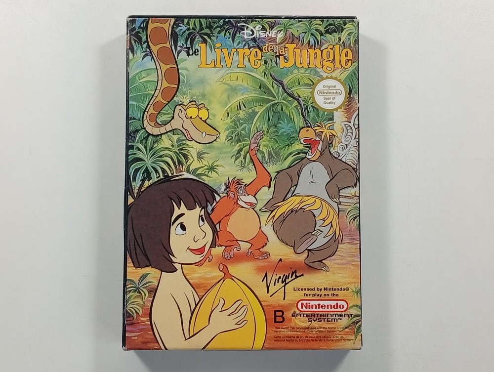 LE LIVRE DE LA JUNGLE (JUNGLE BOOK) NINTENDO NES PAL-B FRA (WITHOUT HOLD - GOOD