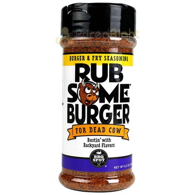 Rub Some Burger & Fry Seasoning 6.5 Oz Busting with Backyard Flavors Gluten Free