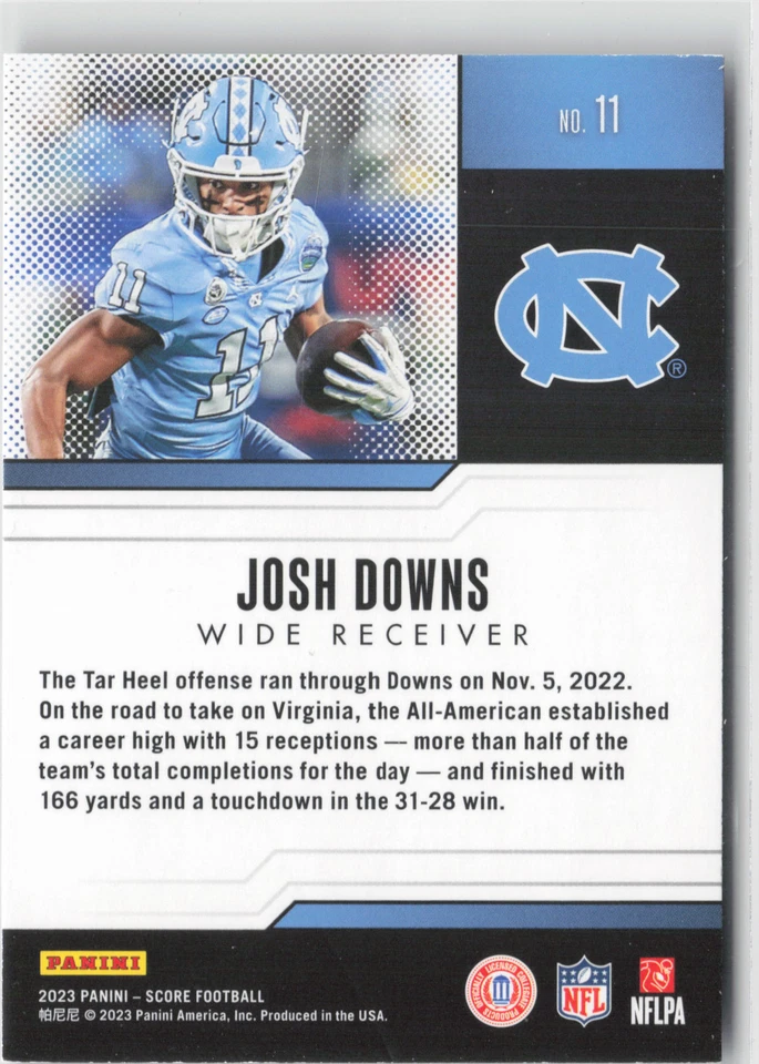 2023 Score #11 Josh Downs Protential - Image 2 of 2