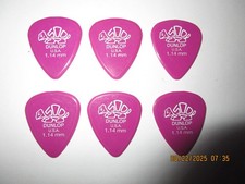 6 Pack Dunlop Delrin 500 Guitar Picks 1.14mm Heavy 1976
