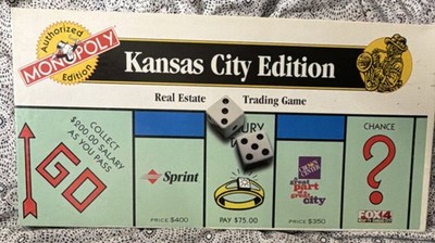 USAopoly Monopoly Kansas City Edition Complete Board Game Finance Theme Ages 8+