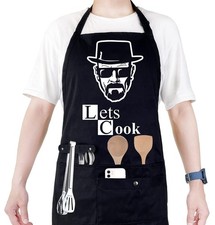 Funny Cooking Chef Apron With Pockets Bbq Kitchen Work Aprons Birthday Dad Creat