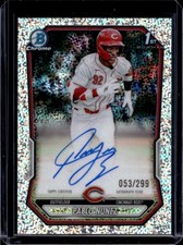 2026 Bowman Pablo Nunez Chrome Auto Speckle Refractor 1st Prospect #/299 Reds