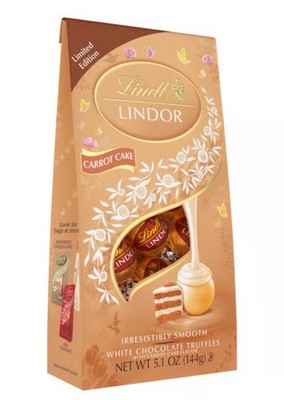   New Limited Edition Easter Lindt Lindor CARROT CAKE White Chocolate Bag 5.1oz