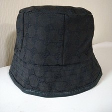 Gucci Bucket Hat GG pattern Black Size M Women Authentic