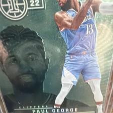 2021-22 Panini Illusions - Intriguing Players Paul George #2 Emerald