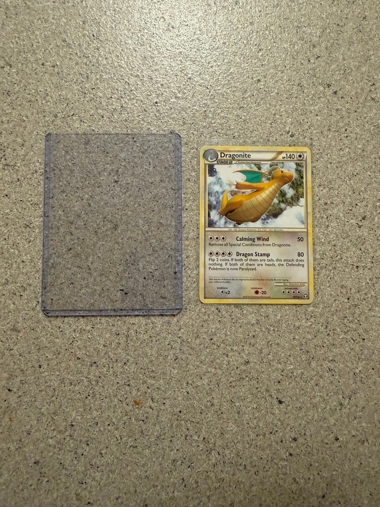 Pokemon Triumphant Dragonite Rare Card 18/102 Non-Holo 2010 LP+