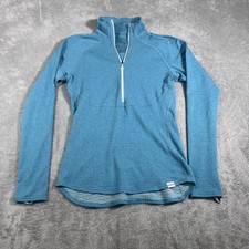 Patagonia Pullover Womens Small Blue Capilene Quarter Zip Baselayer Polartec