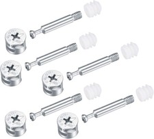 20PCS 3-in-1 Furniture Connection Kit, Eccentric Cam Lock Ø15mm and M6x40mm