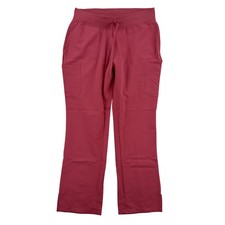 Mandala Scrub Pants Womens Large Pink Cargo Equa-Tek Stretch Medical Workwear