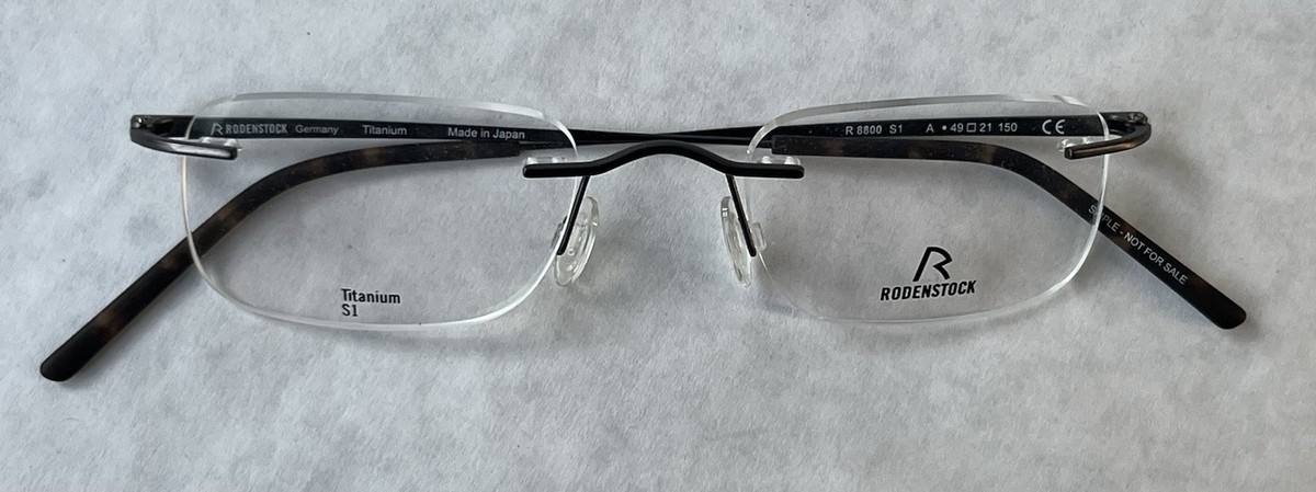Rodenstock titanium exclusiv セット 4個 Rodenstock R 8800 Titanium Rimless Eyeglass Dealer Display Kit