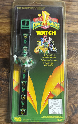 Mighty Morphin Power Rangers Watch New Green Tommy #447 Vintage, rare & sealed