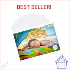 10 Pack 4"x6" Premium Super Slim Magnetic Picture Pockets Frames Holds 4 x 6 inc