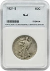 1921-S Walking Liberty Half Dollar Key Date