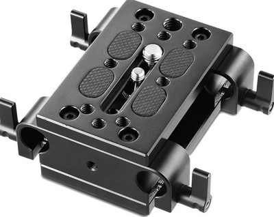 SmallRig Camera Tripod Mounting Baseplate w/15mm Rod for Tripod/Shoulder - 1798