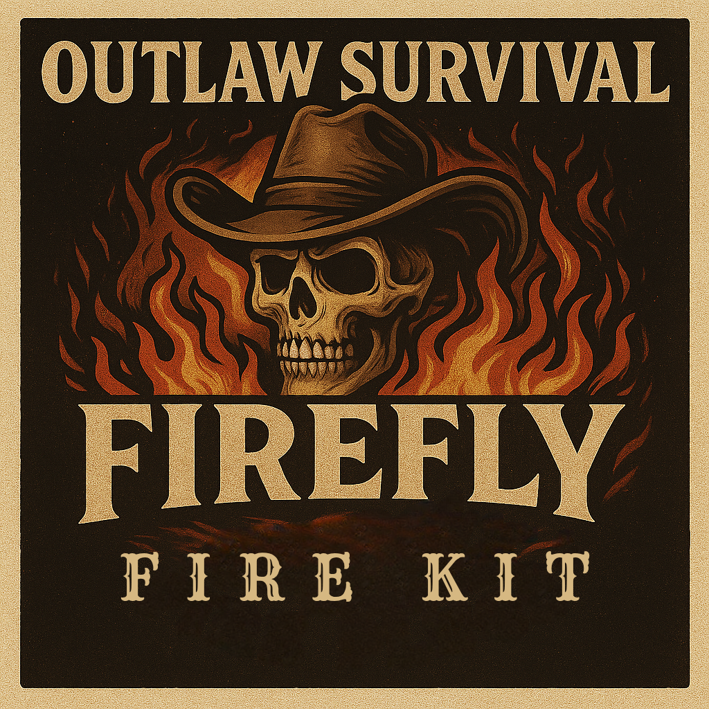 Firefly Survival Kit with Ferro Rod Striker and Jute in Altoid Tin - 16pc