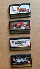Wonder Swan 3 Console LOT Black/Blue Consoles Working with 4 Games Tested Bandai