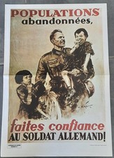 Affiche De Guerre Propagande 39/45 