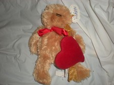 WISHPETS BROWN bear heart NWT plush 2006 lindsey wish