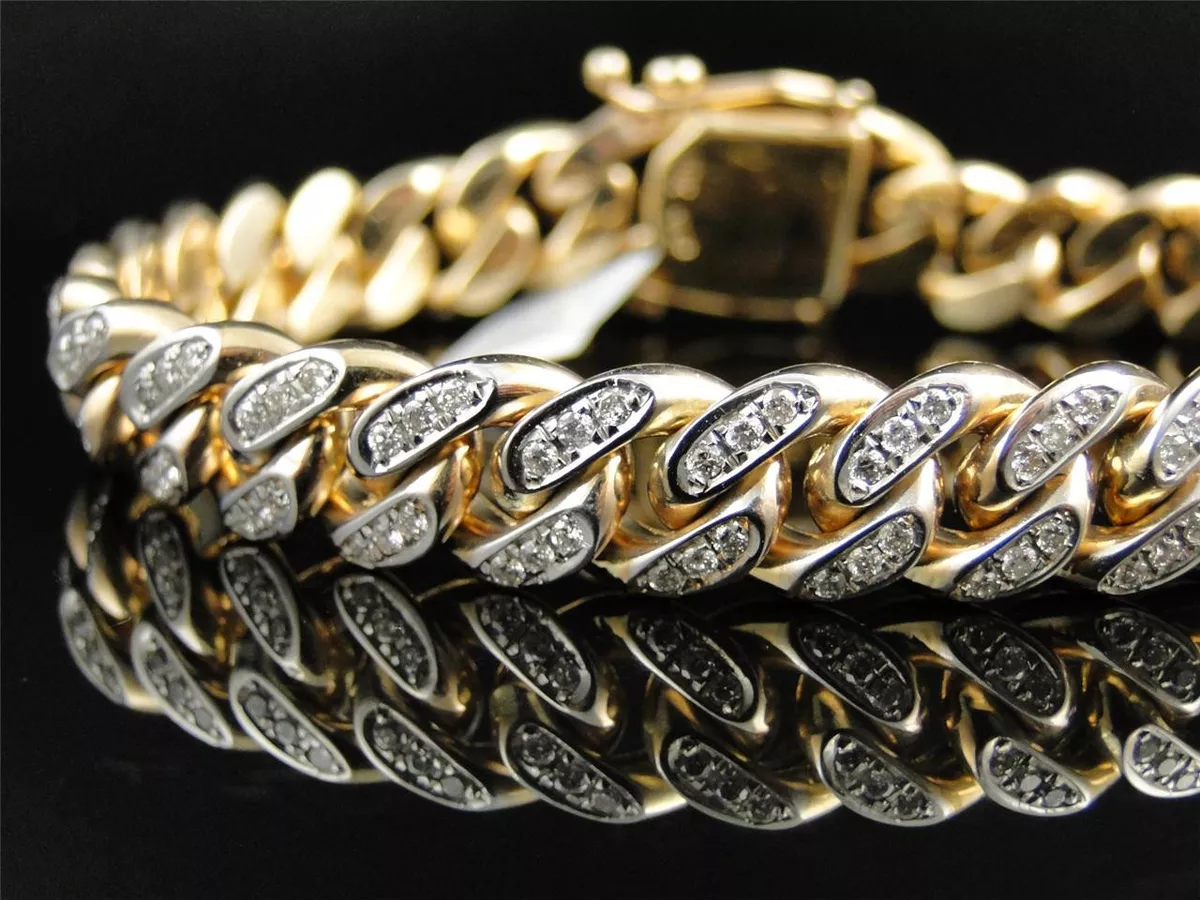 Omega 18k Gold Pave White Diamond Cuff Bracelet | Men's Cuff Bracelets  Collection – Azuro Republic