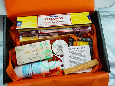 Glückszauber Kerzenbox - Spirituelles Geschenk und Hexerei Geschenk 