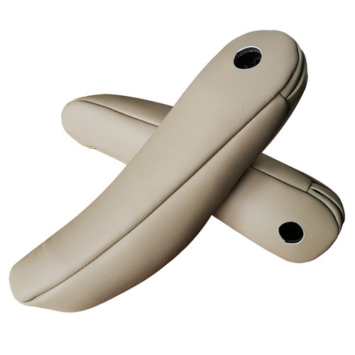 Fits Honda CRV CR-V 2010 2011 leather seat armrest cover 2 pieces/double beige - Picture 7 of 9