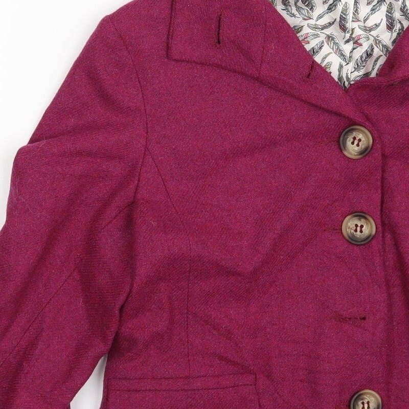 Veste Patra Taille 8 – Purple Ink Avec Accents Métalliques – Ouverture Devant, NEUF Avec étiquettes