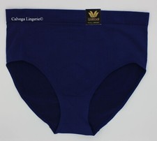 NWT Wacoal 838175 "B-Smooth" Seamless Full Brief Panty, Dark Blue 497 , 2X