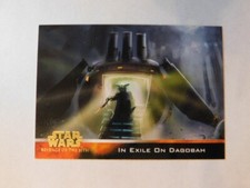 Star Wars Revenge of the Sith trading card 86 In Exile on Dagobah