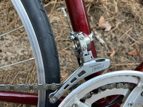 Vintage Japanese Suteki Track 10 Road Bike 54cm Frame Shimano 600 Burgundy - Picture 16 of 24