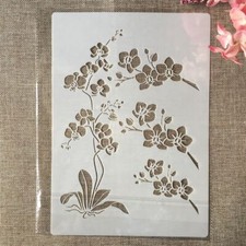 Plum Flower Branch Stencils - DIY Arts Crafts Scrapbooking Wall Painting Stencil