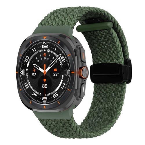 For Samsung Watch Ultra 2025/2024 47mm Colorful Soft Breathable Nylon Sport Band - 第 17/18 張圖片