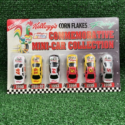 Kellogg's Corn Flakes Commemorative Mini Car Collection NASCAR Racing New Sealed