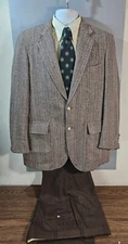 VTG Corbin Sportcoat 40L & Pants 35×31 +shirt & 2 ties included Union Made USA