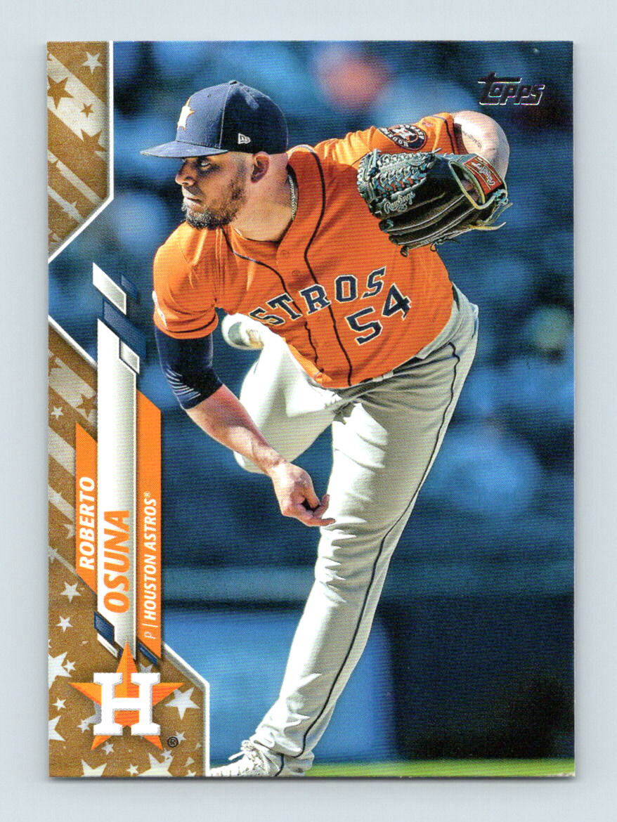 2020 Topps Gold Star #141 Roberto Osuna Houston Astros