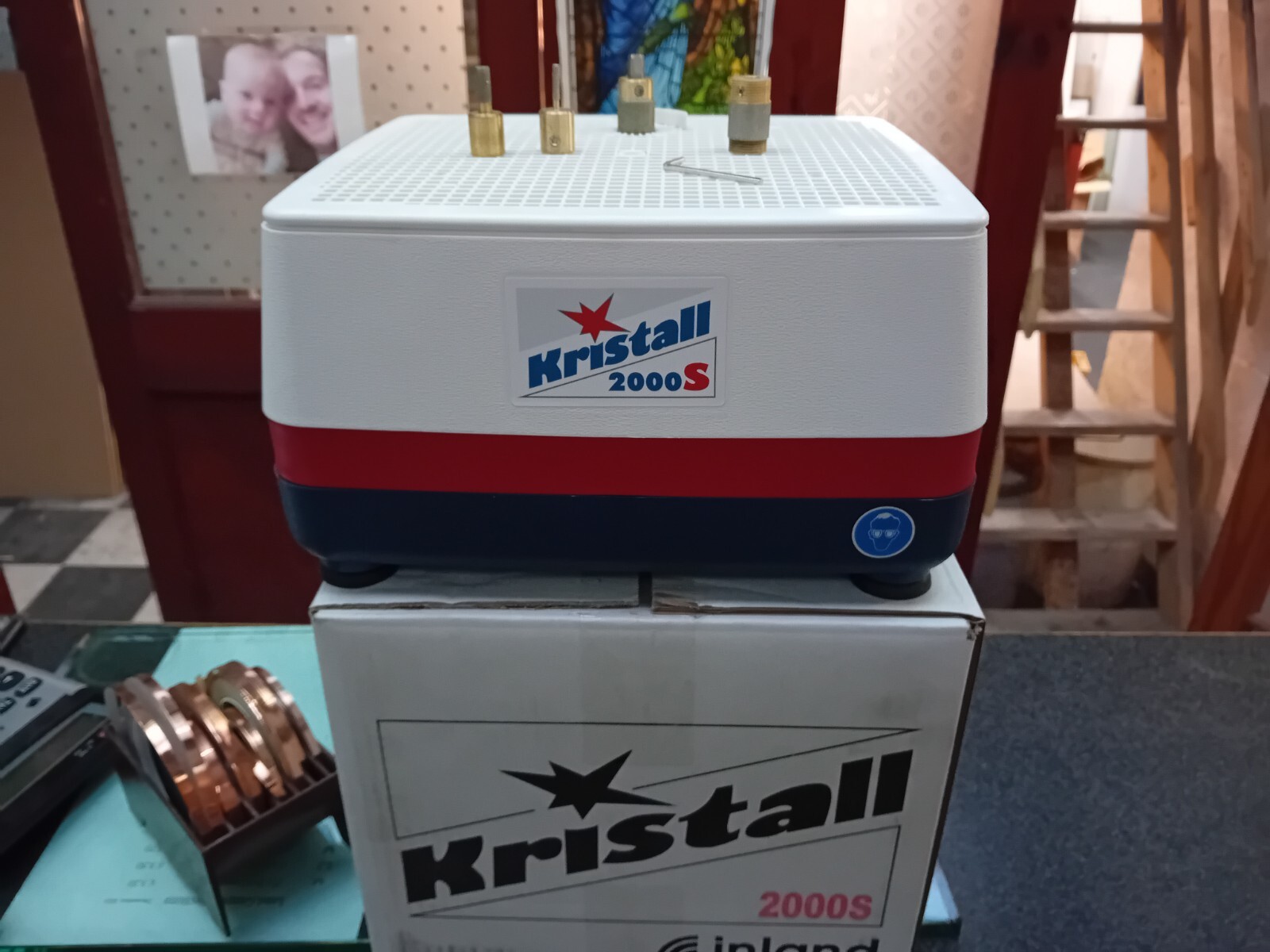 Kristall 2000S Glass Grinder plus 3 additional grinding heads eBay