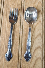 Vintage Community Silverplate Baby Child's Toddler Spoon  Fork